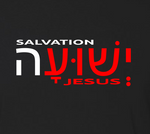 CHRISTIAN TEE SHIRT - JESUS יֵשׁוּעַ  - SALVATION ישועה  - MATTHEW 1:21