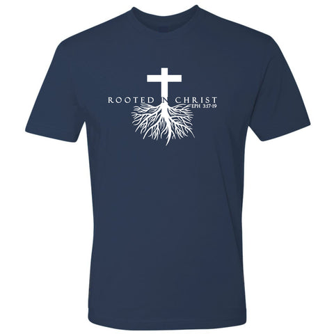 CHRISTIAN TEE SHIRT - ROOTED IN CHRIST - EPH 3:17-19